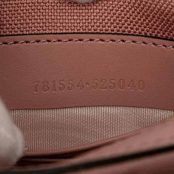 Gucci GG Chain Shoulder Bag Pink Leather - Picture 8 of 8